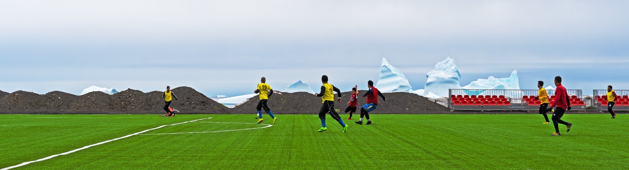 Football on the rocks